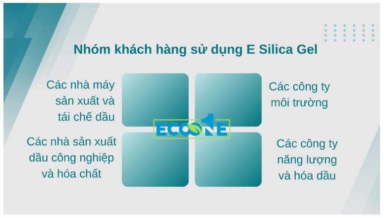 Nhóm khách hàng sử dụng E Silica Gel xử lý dầu thải